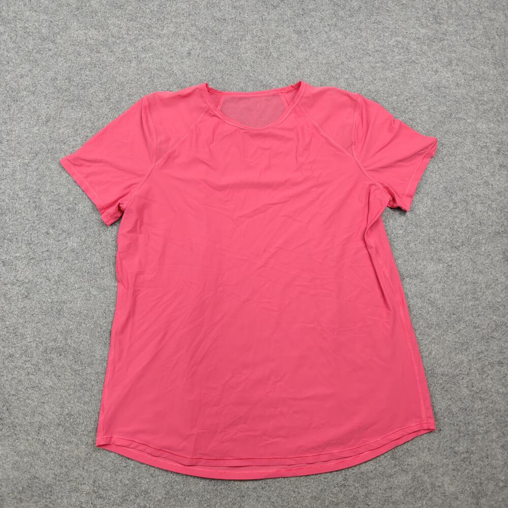 Lululemon Shirt Womens 8 Pink Sculpt Basic Moisture Wicking Activewear